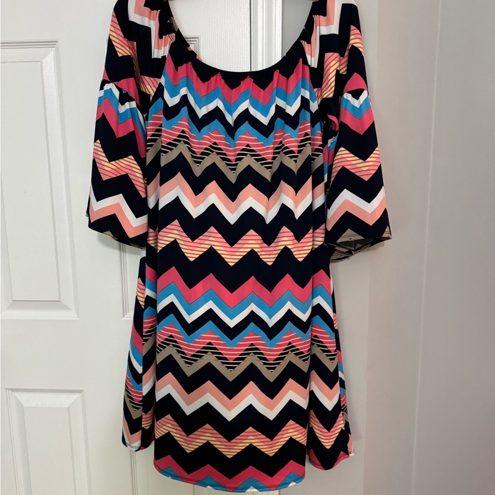 Chevron Patterned Dress